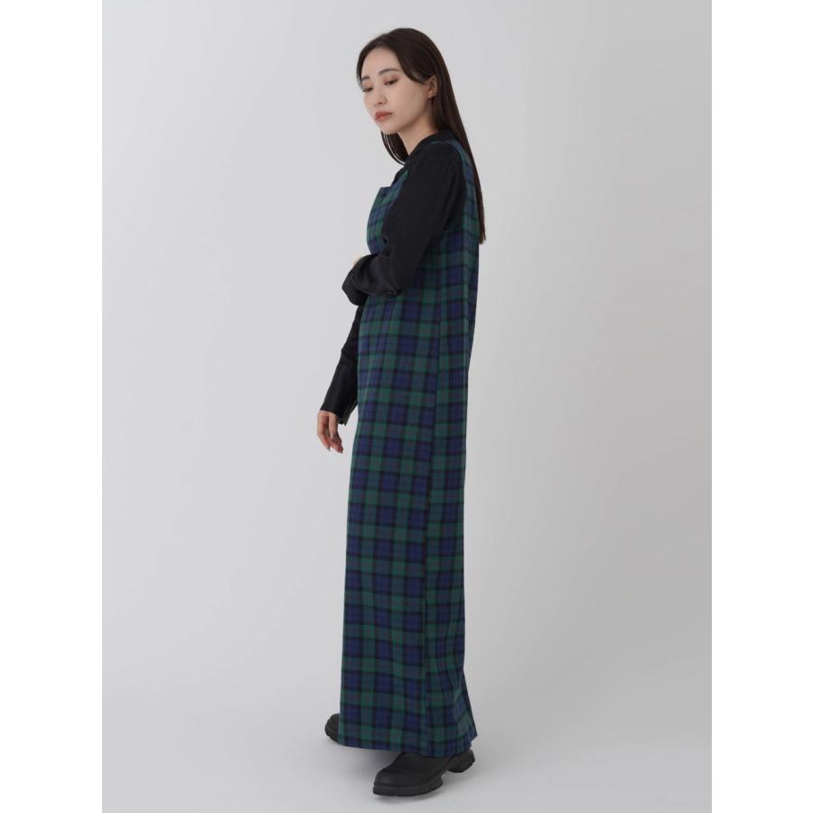 SALE60%OFF エギュゼ iGUISER ワンピース 24秋冬 check pattern dress チェックパターンドレス ロング丈 ノースリーブ チェック ig-ig036 |  | 09