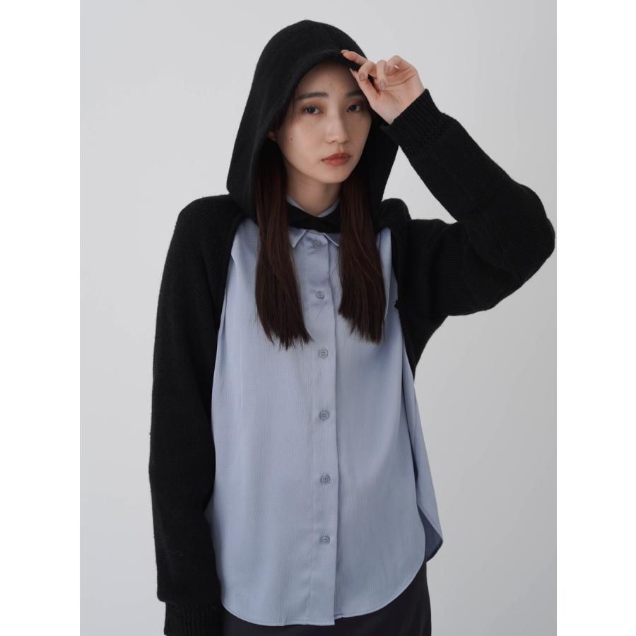 SALE60%OFF エギュゼ iGUISER トップス 24秋冬 hood bolero knit