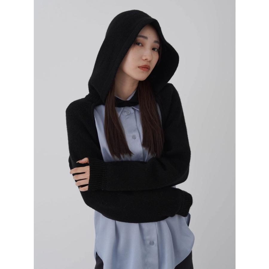 SALE60%OFF エギュゼ iGUISER トップス 24秋冬 hood bolero knit