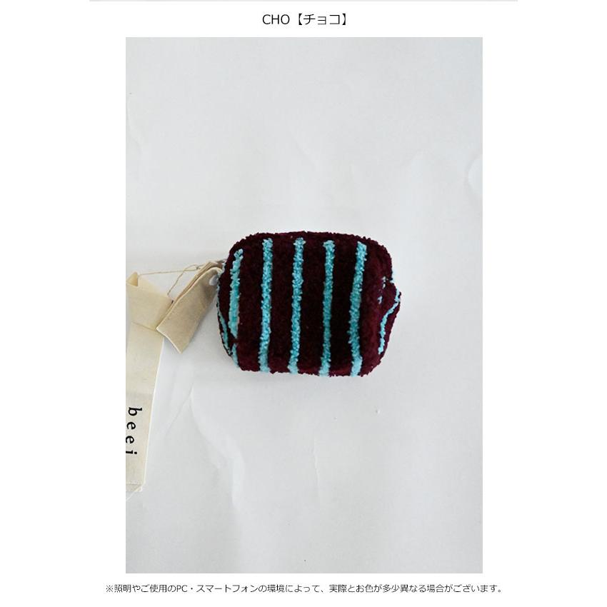 beej ビージ 小物 Loop mini porch charm ループミニポーチチャーム ストライプ タオル生地 ギフト it009 |  | 01