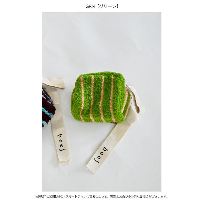 beej ビージ 小物 Loop mini porch charm ループミニポーチチャーム ストライプ タオル生地 ギフト it009 |  | 02