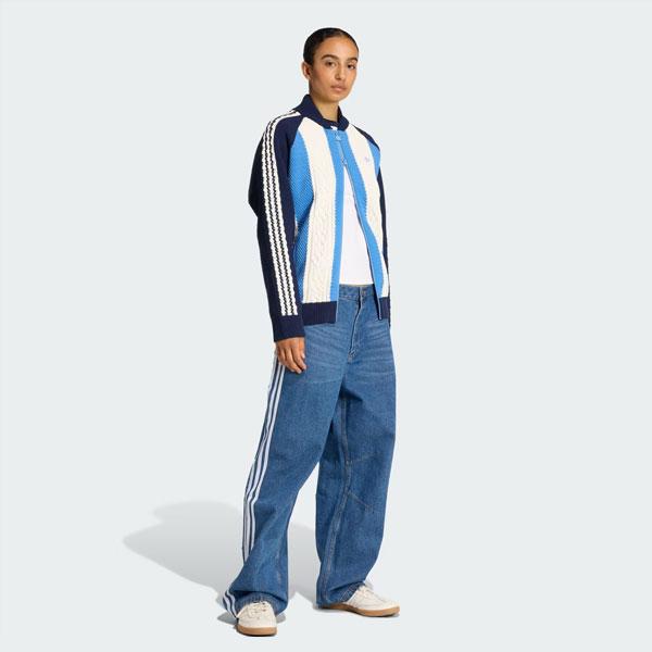 adidasオリジナル デニム生地　S トラックジャケット adidas Originals ラスト1点 Mサイズ アディダス デニム ショート丈