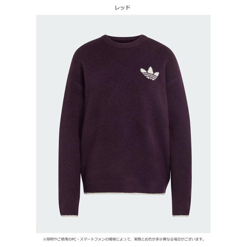 アディダスオリジナルス adidas originals ESS ニット ティッピング クルーネック ジャンパー トップス 長袖 ロゴ lf6548 爆買 | anuke | 02