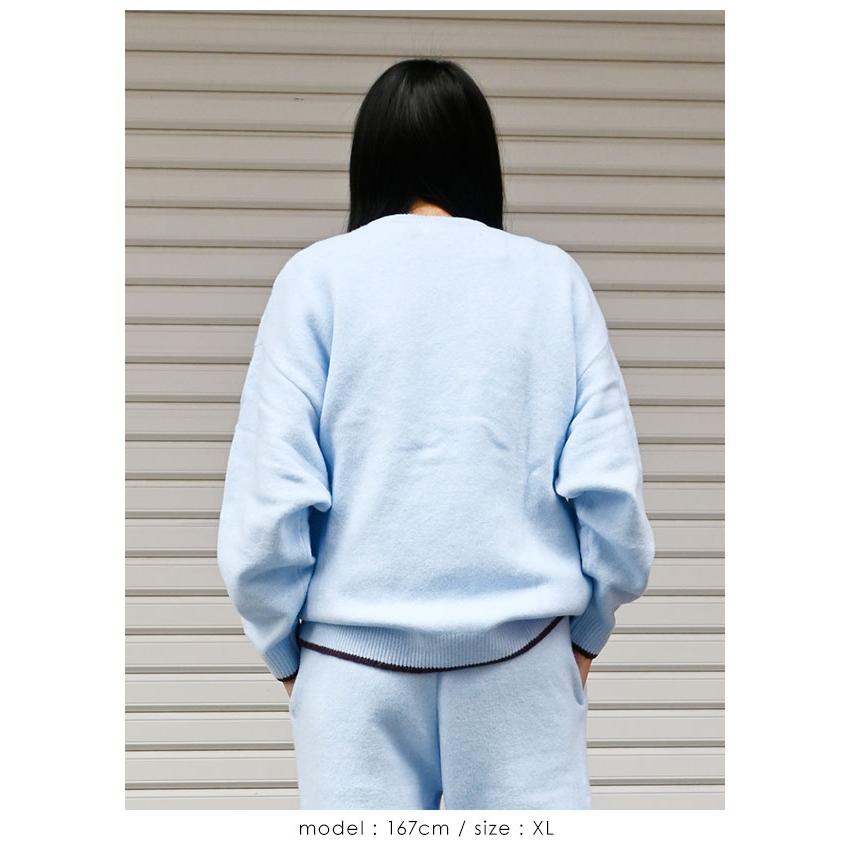 アディダスオリジナルス adidas originals ESS ニット ティッピング クルーネック ジャンパー トップス 長袖 ロゴ lf6548 爆買 | anuke | 04