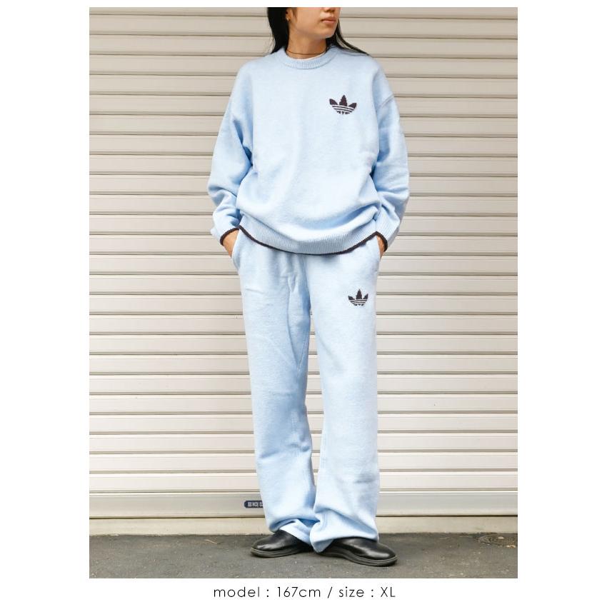 アディダスオリジナルス adidas originals ESS ニット ティッピング クルーネック ジャンパー トップス 長袖 ロゴ lf6548 爆買 | anuke | 05