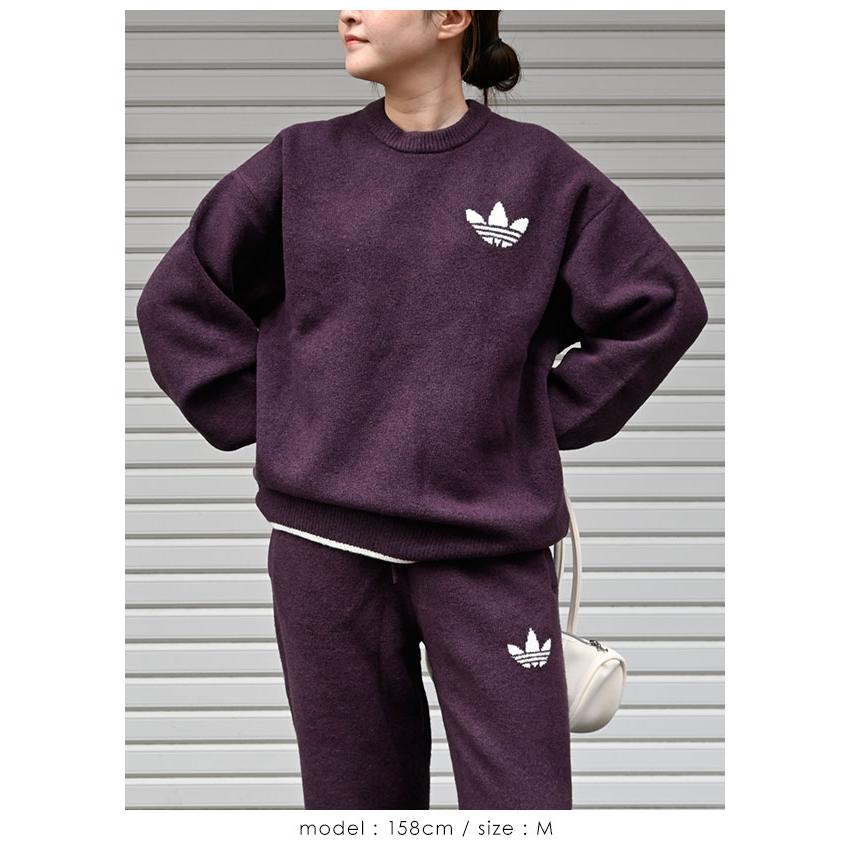 アディダスオリジナルス adidas originals ESS ニット ティッピング クルーネック ジャンパー トップス 長袖 ロゴ lf6548 爆買 | anuke | 06