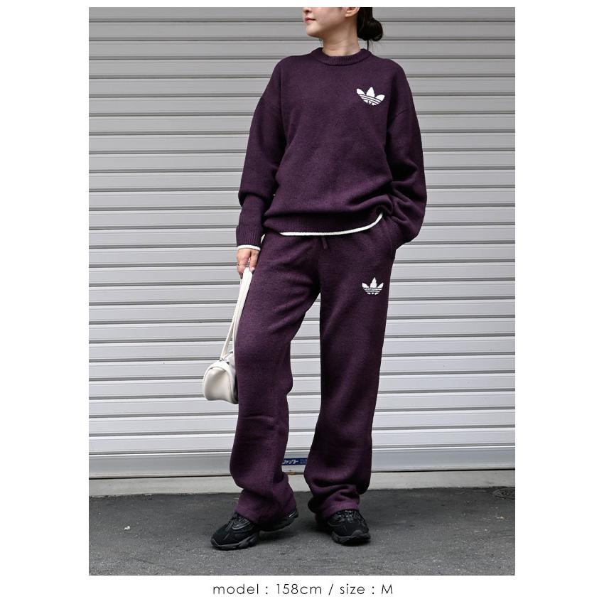 アディダスオリジナルス adidas originals ESS ニット ティッピング クルーネック ジャンパー トップス 長袖 ロゴ lf6548 爆買 | anuke | 08