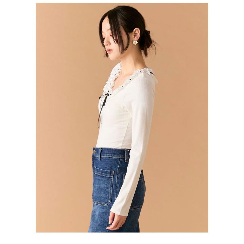 リリー LILY BROWN×MARY QUANT】デイジー釦ツイードニットジャケット(ノー