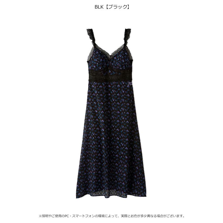 美品 24SS リリーブラウン キャミソールワンピース アートプリント ネイビー LILY BROWN（リリーブラウン） SALE50%OFF ワンピース 25秋冬 【LILY