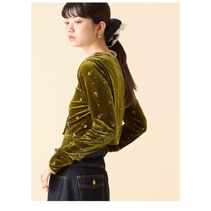 新品Lily Brown リリーブラウン ベロア ロングブラック　パフスリーブ 楽天市場】【新作10%OFF】 【即納】 リリー ブラウン LILY BROWN