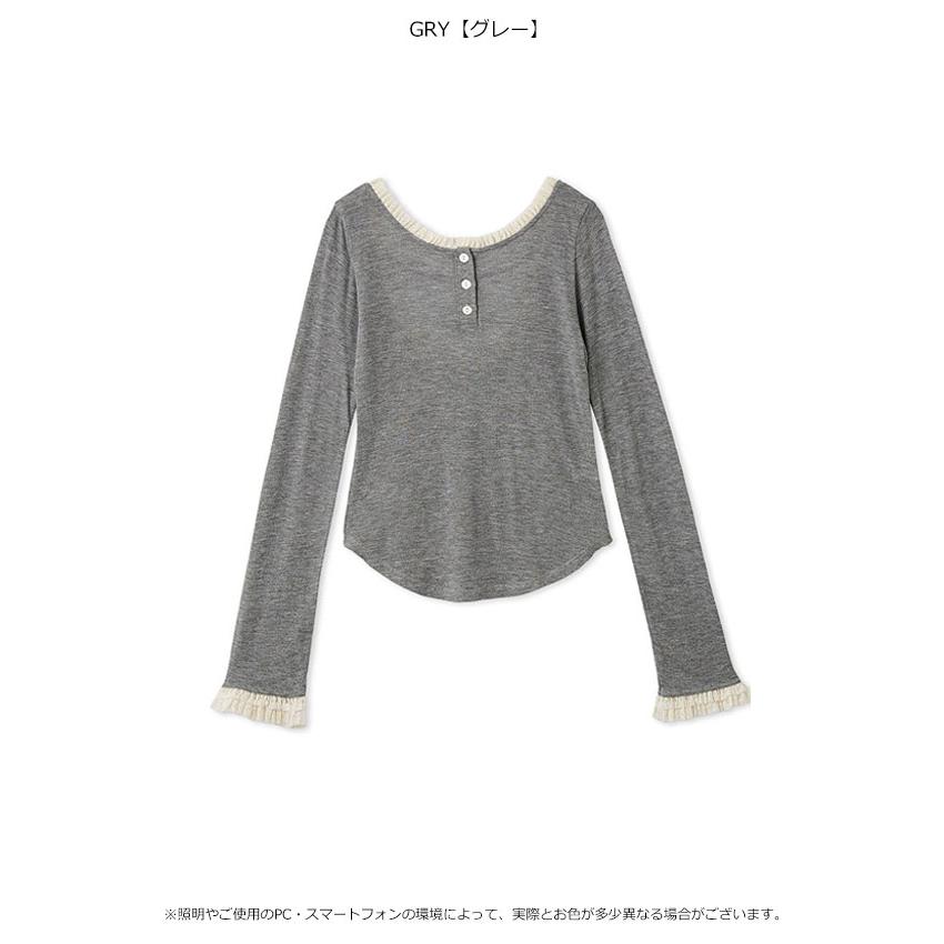 リリーブラウン^_^バックオープントップス&amp;スカート^_^やっこです リリーブラウン LILY BROWN バックオープンヘンリーネックカット