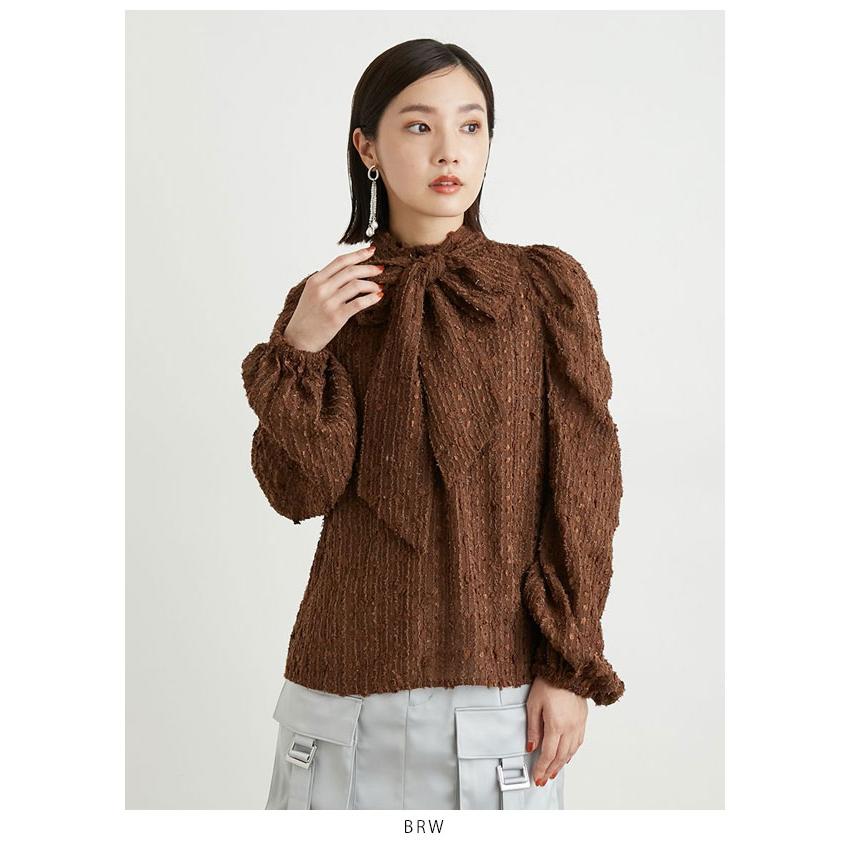 即納】 SALE リリーブラウン LILY BROWN トップス 23秋冬 テクスチャー 