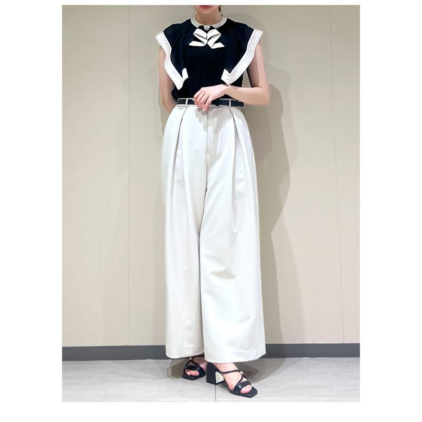 LilyBrown ♡新品未使用タグ付き　ラッフルノースリーブトップス LILY BROWN（リリーブラウン） SALE50%OFF リリー ブラウン トップス