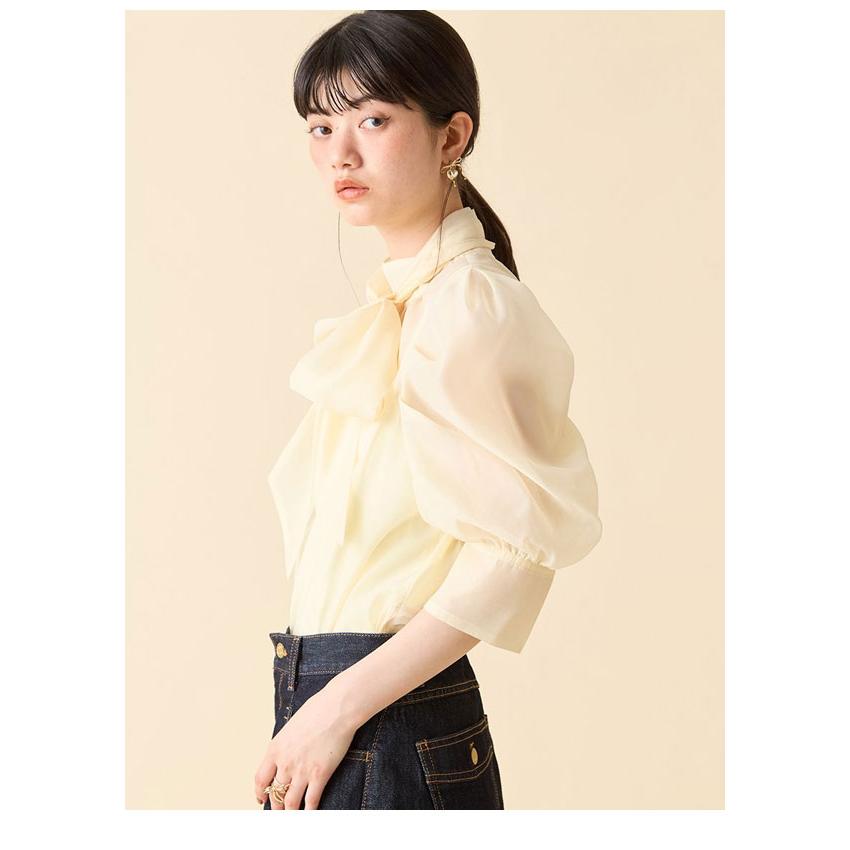 リリーブラウン　ブラウス リリーブラウン LILY BROWN スイッチングレースブラウス （IVR