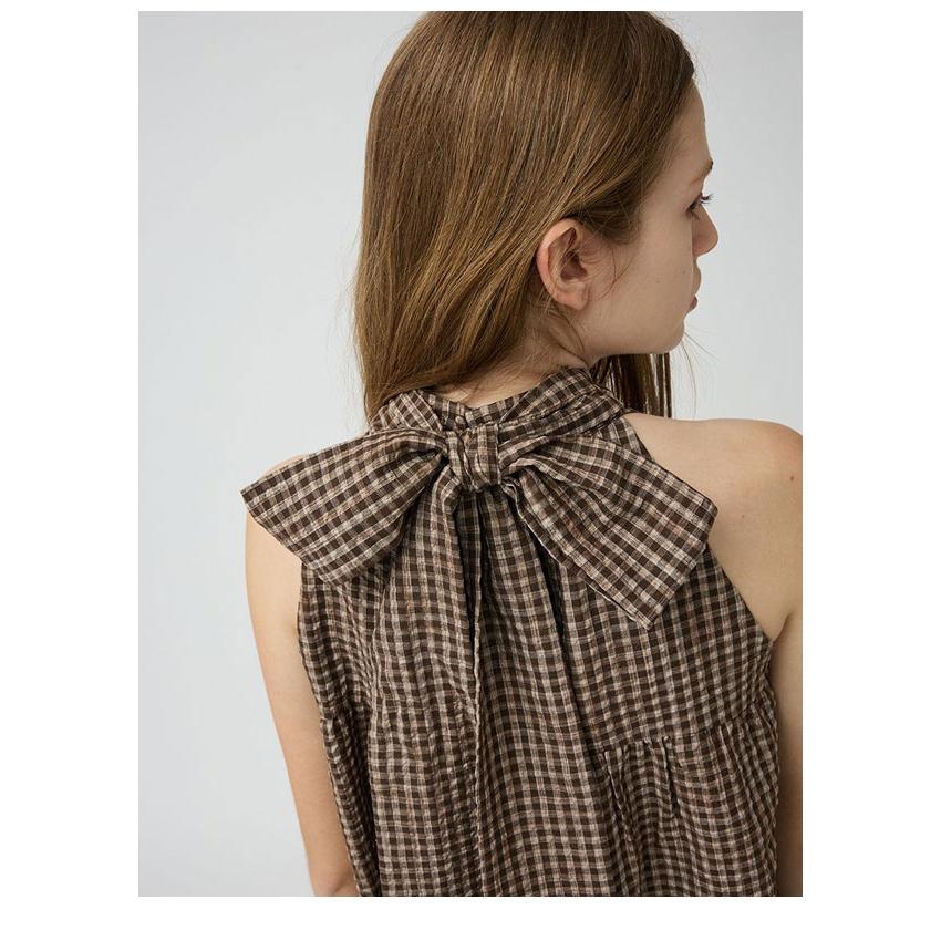 LILY BROWN リボン付きティアードノースリーブブラウス LILY BROWN（リリーブラウン） SALE10%OFF トップス 26春夏 アメスリ