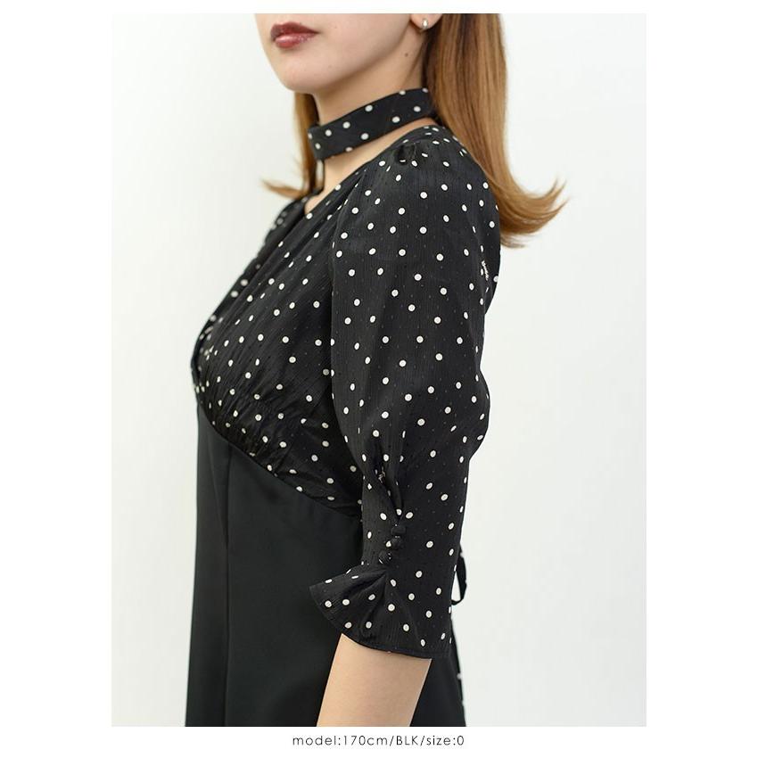 リリーブラウン Lily Brown 19秋冬 Barbieコラボワンピース レディース ワンピース ひざ丈 七分袖 バービー コラボ ドット 柄 スカーフ デート Lwfo1953 バッグ ワンピースのダブルハート 通販 Yahoo ショッピング