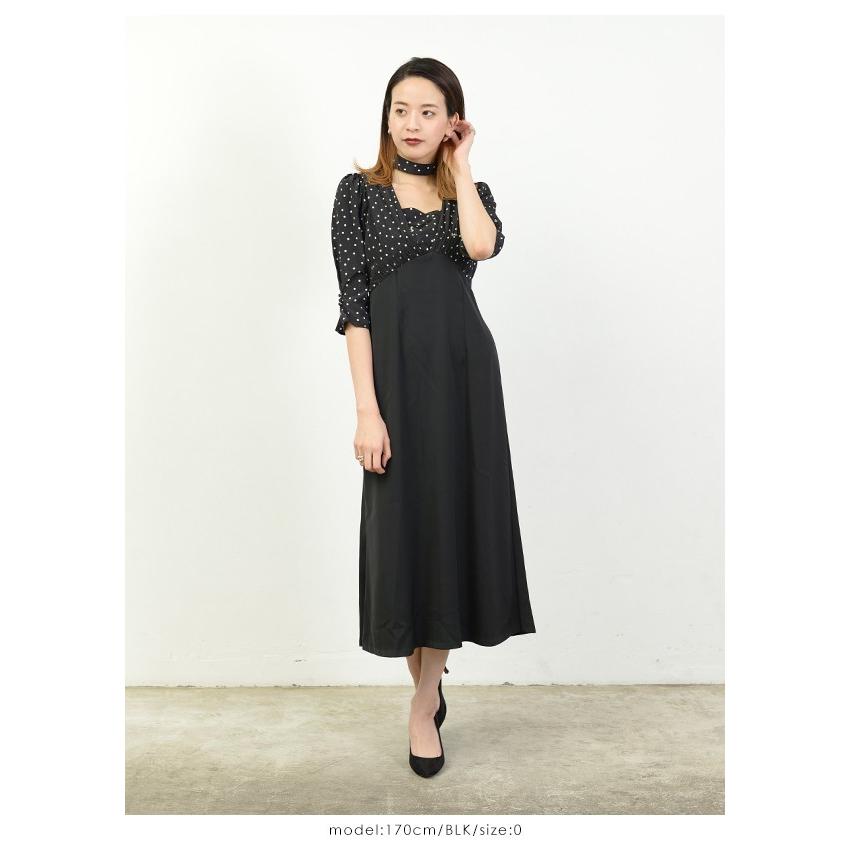 リリーブラウン Lily Brown 19秋冬 Barbieコラボワンピース レディース ワンピース ひざ丈 七分袖 バービー コラボ ドット 柄 スカーフ デート Lwfo1953 バッグ ワンピースのダブルハート 通販 Yahoo ショッピング