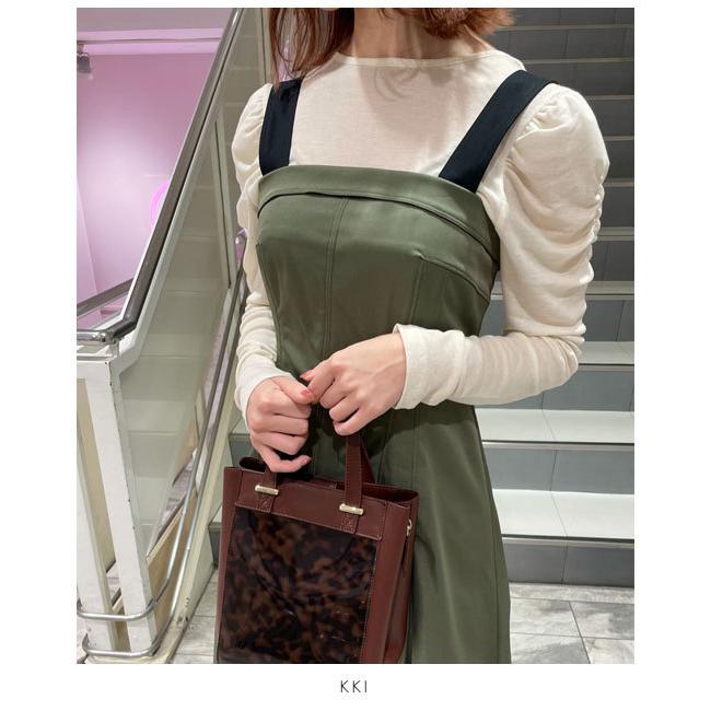 リリーブラウン Lily Brown 21春夏 配色aラインワンピース レディース ワンピース Aライン ノースリーブ 重ね着 レイヤード ドッキング デニム Lwfo バッグ ワンピースのダブルハート 通販 Yahoo ショッピング