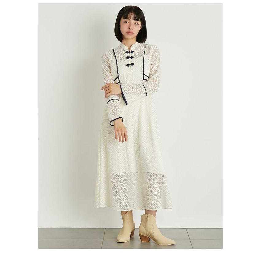 即納】 SALE リリーブラウン LILY BROWN ワンピース 24春夏 レース 