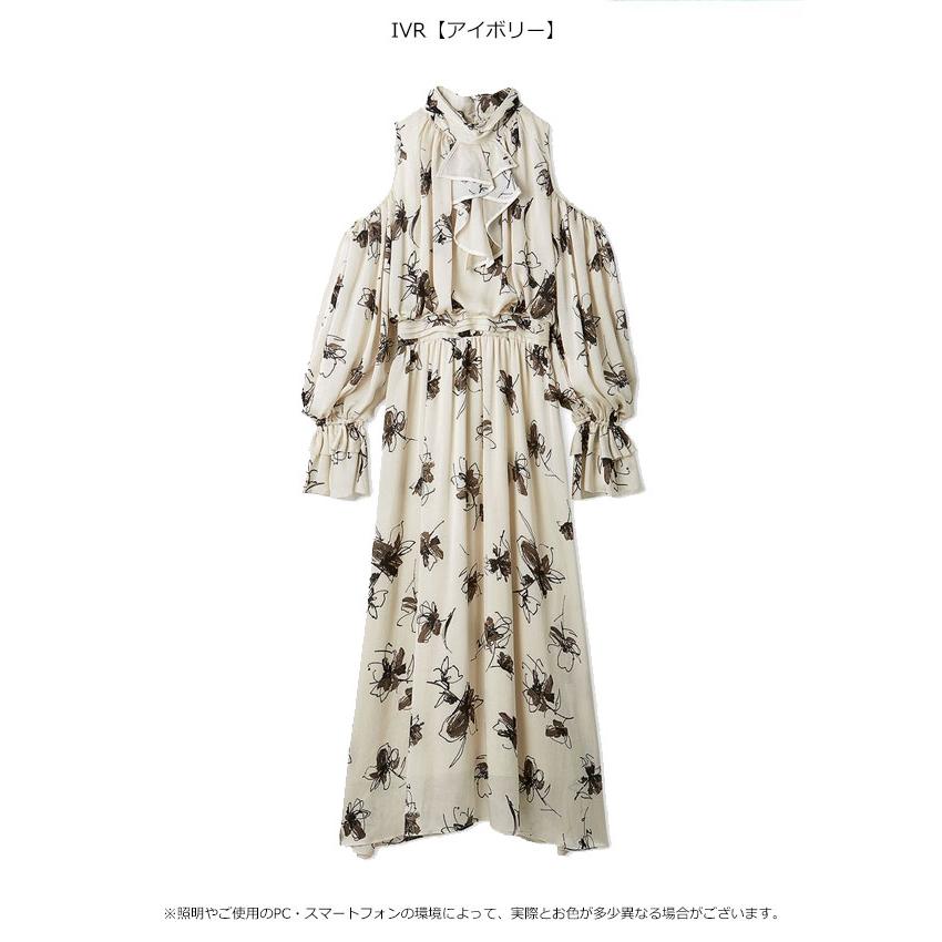 LILY BROWN ショルダーオープンワンピース　サイズ1 オフィシャルサイト・MASH STORE限定】ショルダーリボンワンピース