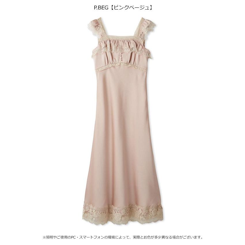 LILY BROWN（リリーブラウン） ワンピース 26春夏 レーストリムサテン