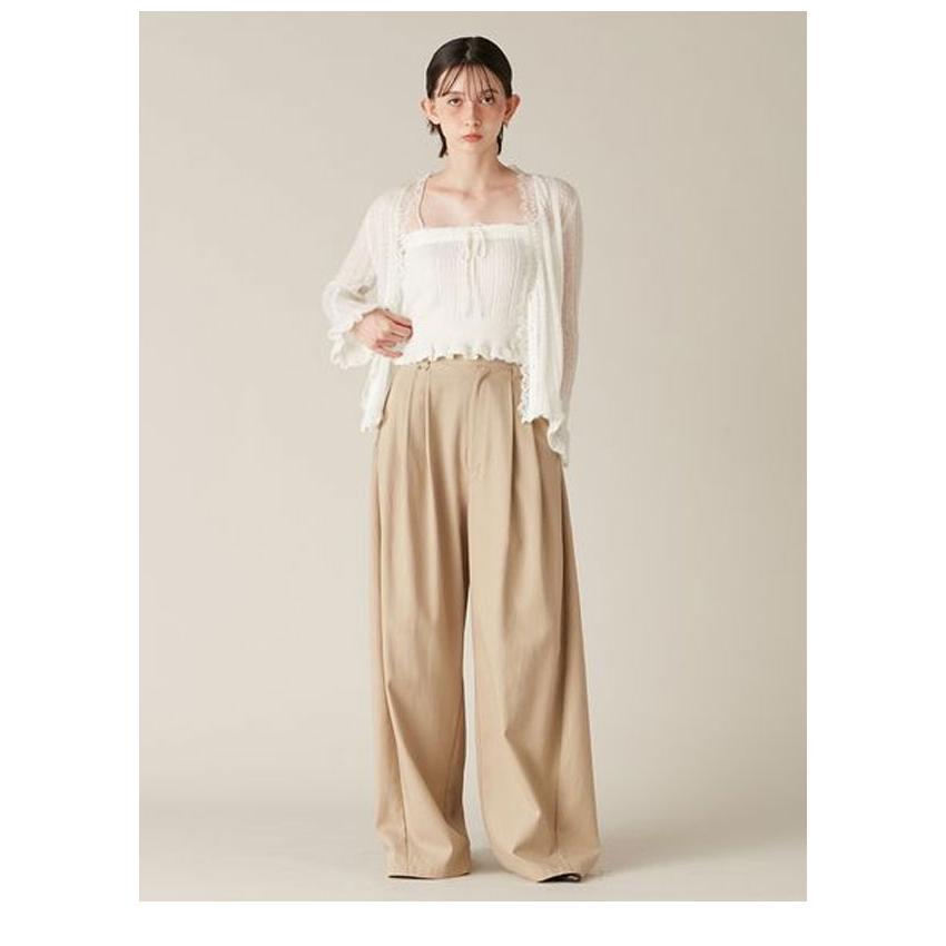 新作10%OFF リリー ブラウン LILY BROWN ボトムス 25秋冬 ワイドレッグタックパンツ フルレングス lwfp261034_14