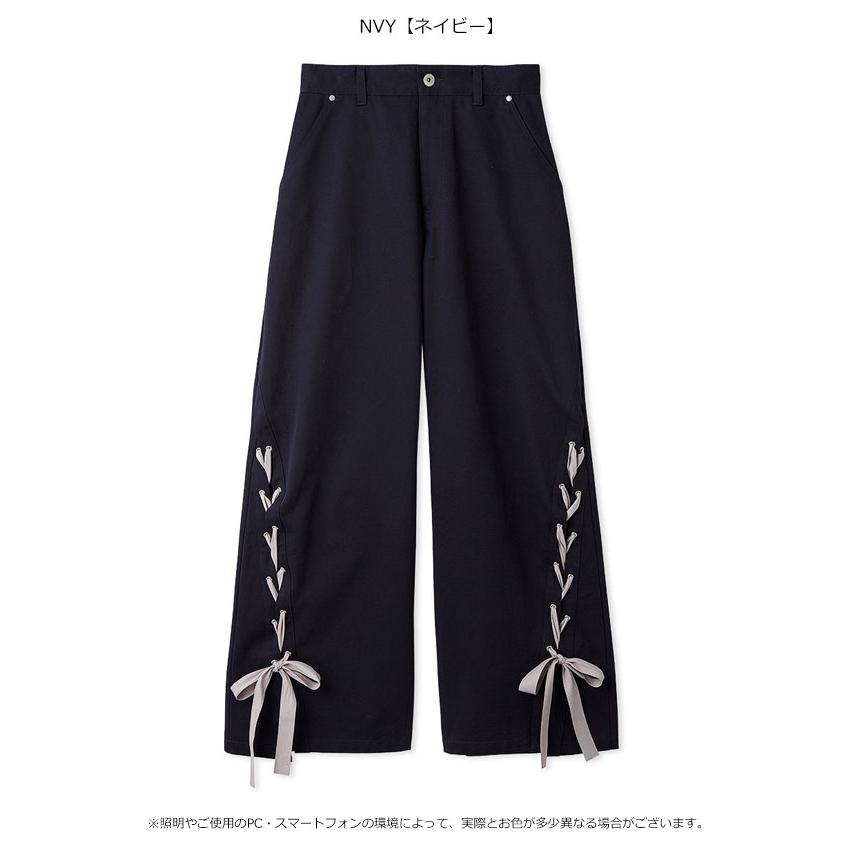 リリーブラウン LILY BROWN ボトムス 26春夏 レースアップデザインカーゴパンツ 5月上旬〜下旬予約 パンツ フルレングスの画像