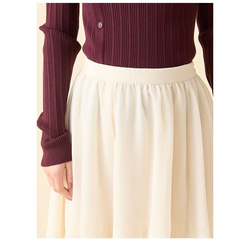 Lily brown シアーフリルティアード スカート　リリーブラウン　ホワイト LILY BROWN（リリーブラウン） SALE40%OFF リリー ブラウン ボトムス