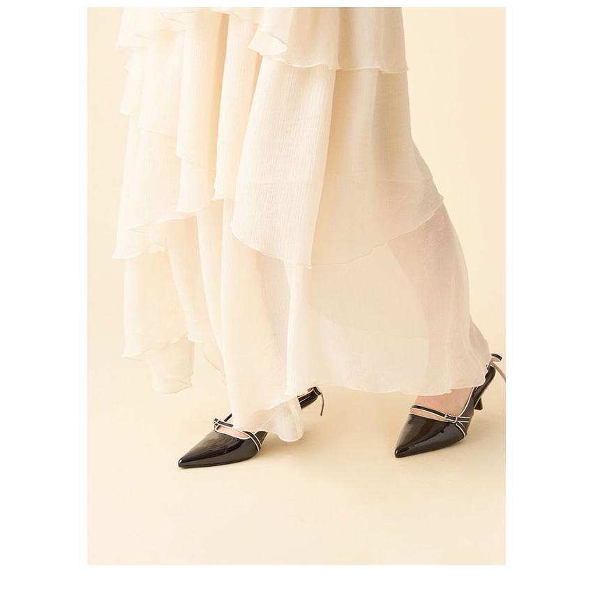Lily brown シアーフリルティアード スカート　リリーブラウン　ホワイト LILY BROWN（リリーブラウン） SALE40%OFF リリー ブラウン ボトムス