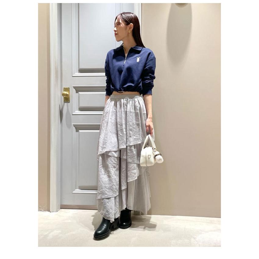 Lily brown シアーフリルティアード スカート　リリーブラウン　ホワイト LILY BROWN（リリーブラウン） SALE40%OFF リリー ブラウン ボトムス