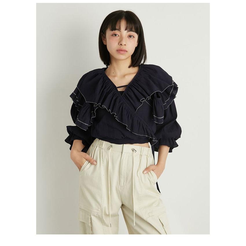 LILY BROWN SALE リリーブラウン トップス 24春夏 フリル LILY BROWN SALE リリーブラウン トップス 24春夏 フリル