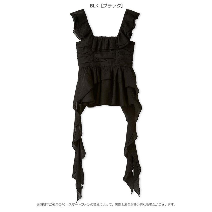 新品タグ付き　LILYBROWN ペプラムフリルトップス LILY BROWN（リリーブラウン） 新作10%OFF トップス 25春夏 ペプラム