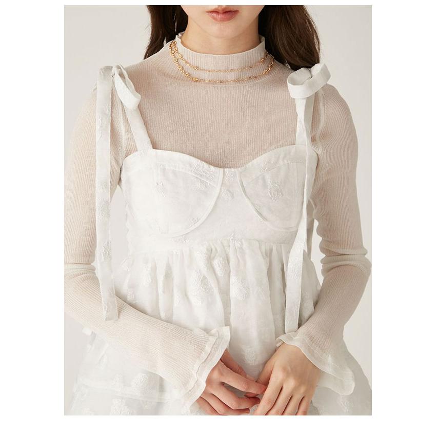 LILY BROWN 新作10%OFF リリーブラウン トップス 25春夏 シアー 