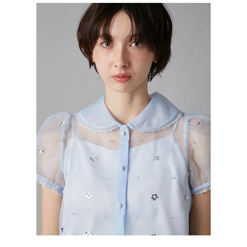 リリーブラウン シースルーブラウス LILY BROWN（リリーブラウン） 新作10%OFF リリー ブラウン トップス