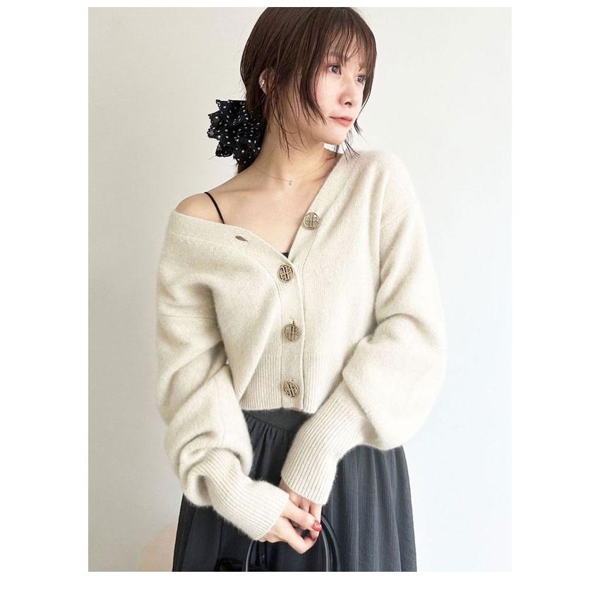 LILY BROWN ボタン付きカーディガン ONE SIZE LILY BROWN（リリーブラウン） SALE50%OFF リリー ブラウン トップス