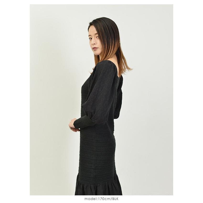 Sale リリーブラウン Lily Brown 19秋冬 異素材切替えニットワンピース レディース ワンピース ロング丈 長袖 2way オフショルダー ボリューム袖 Lwno バッグ ワンピースのダブルハート 通販 Yahoo ショッピング