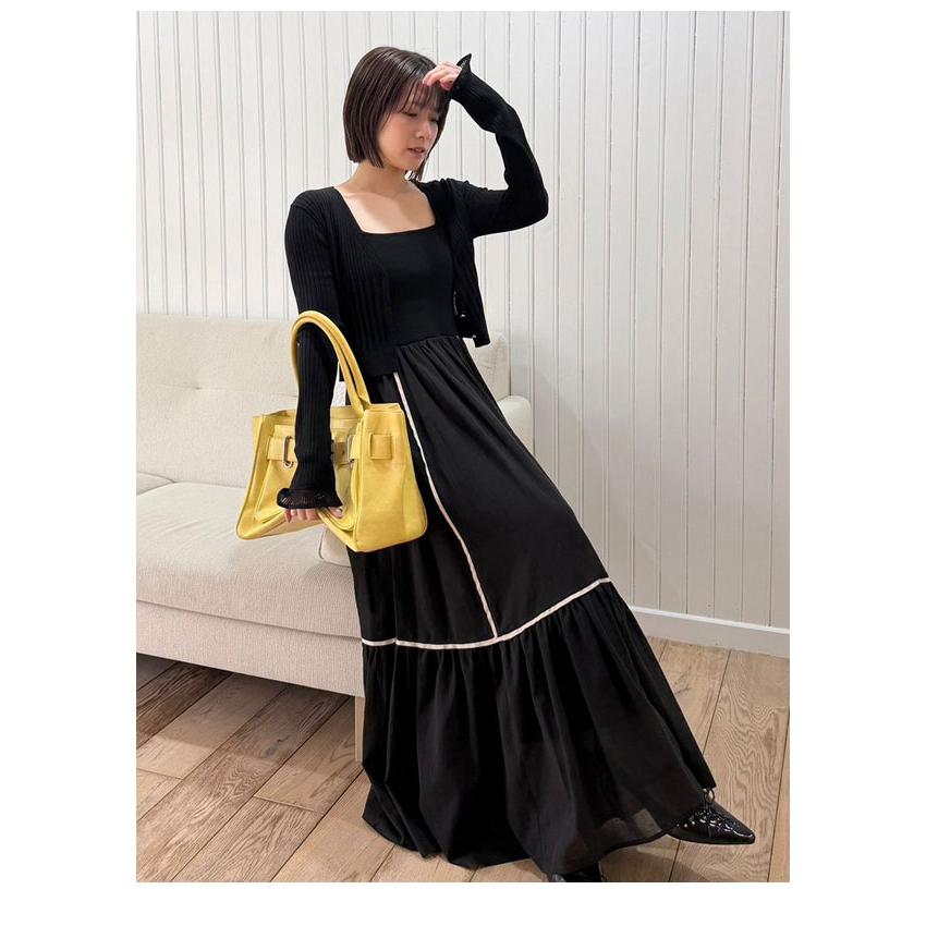 Lily Brown リリーブラウン　ノースリーブロングワンピース ブラック LILY BROWN（リリーブラウン） SALE20%OFF リリー ブラウン ワンピース