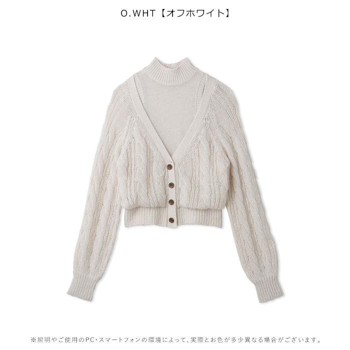 SALE リリーブラウン LILY BROWN レイヤードニットトップス レディース