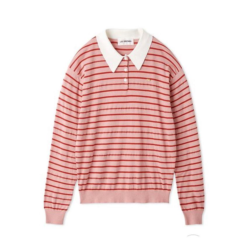 送料込み♡リリーブラウンボーダートップス LILY BROWN（リリーブラウン） SALE60%OFF リリー ブラウン トップス