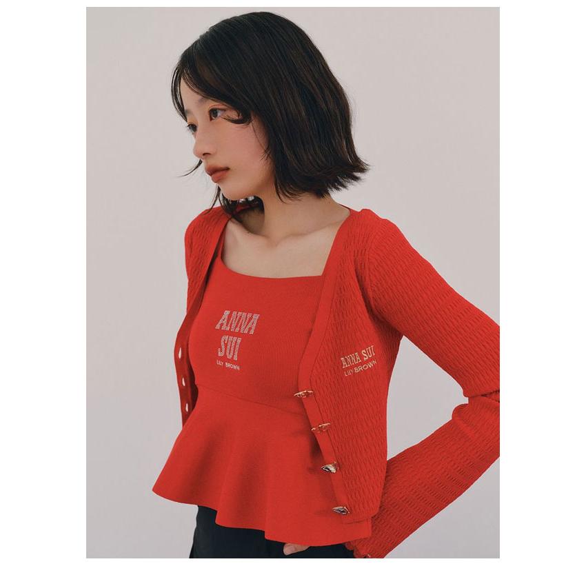 ★新品【LILY BROWN × ANNA SUI】ペプラムトップス LILY BROWN（リリーブラウン） 新作10%OFF トップス 25春夏 【LILY