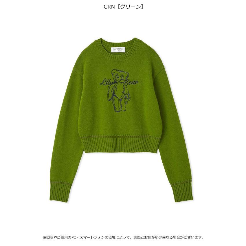Lily brown リリーブラウン　メトロポリタン　ニット　モヘア　グリーン Lily brown リリーブラウン メトロポリタン ニット モヘア グリーン