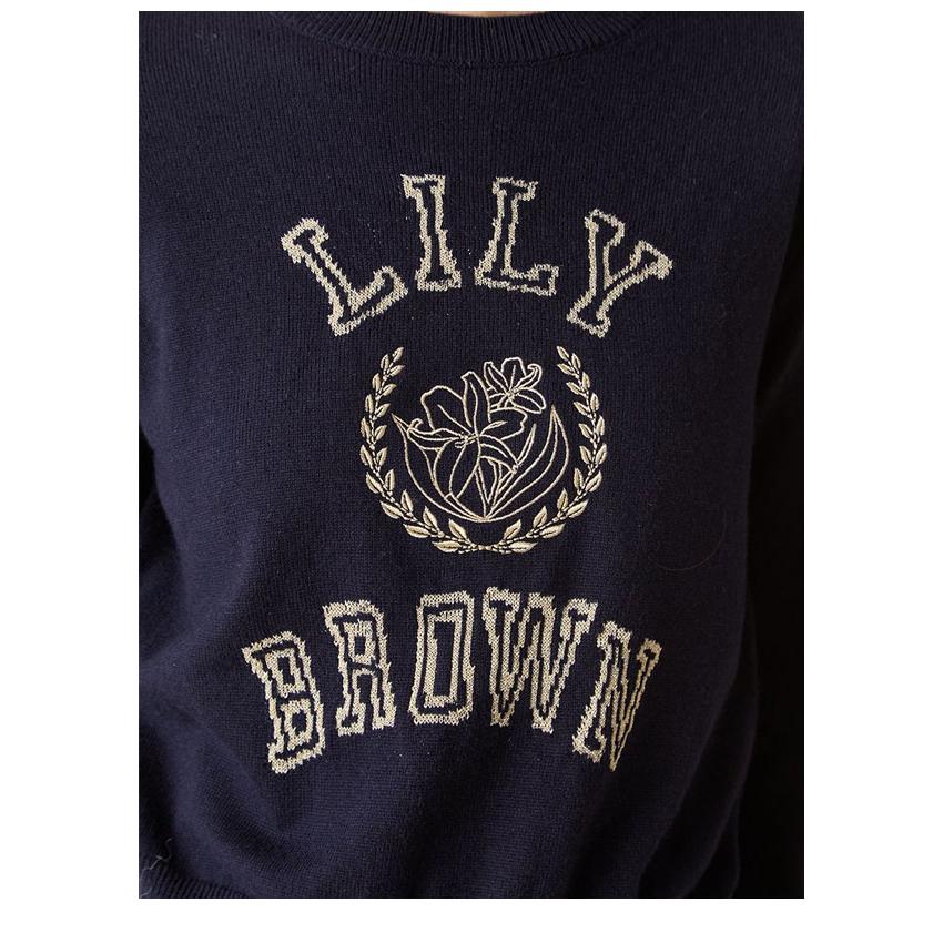 LILY BROWN 新作10%OFF リリー ブラウン トップス 25秋冬 ラメ