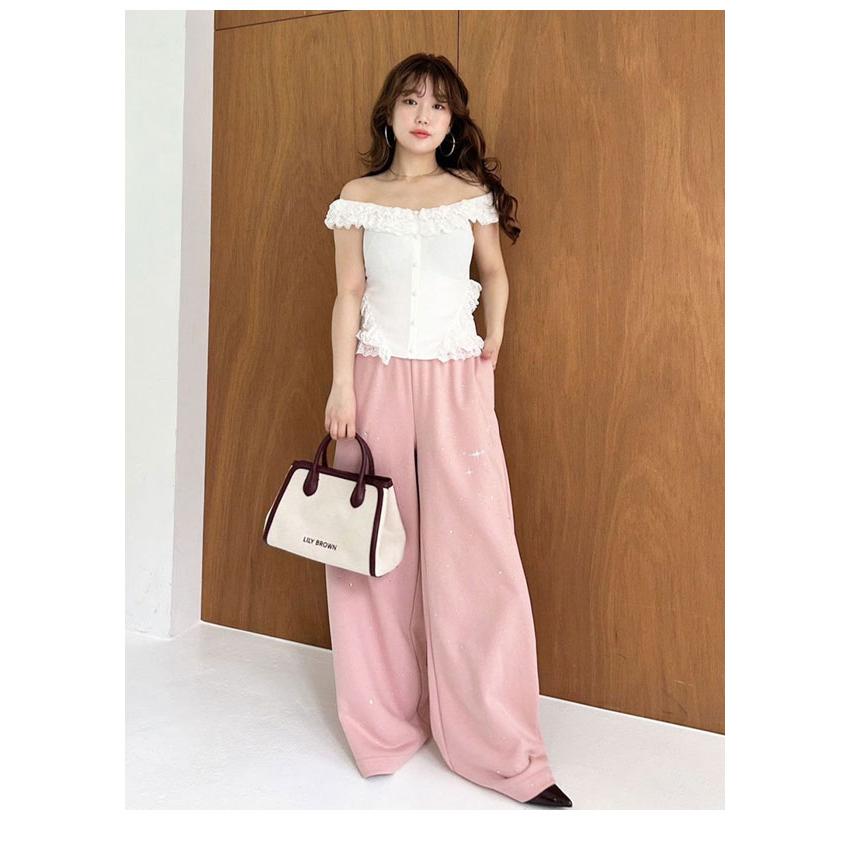 LILY BROWN 新作10%OFF リリー ブラウン トップス 25秋冬 レース