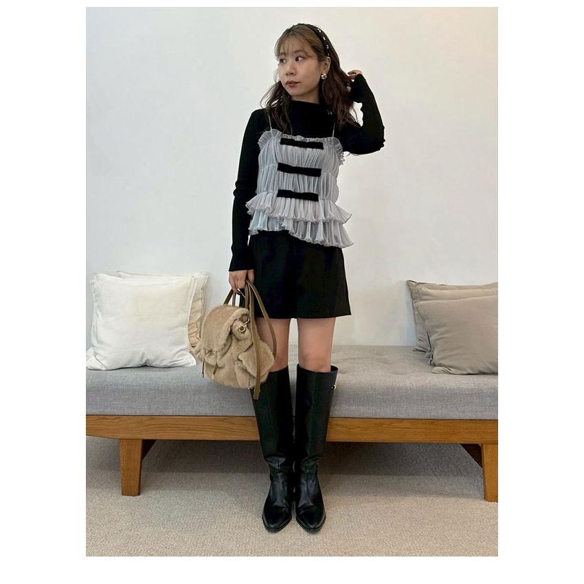 LILY BROWN リボンビスチェセットニットトップス LILY BROWN（リリーブラウン） リリー ブラウン トップス 25秋冬