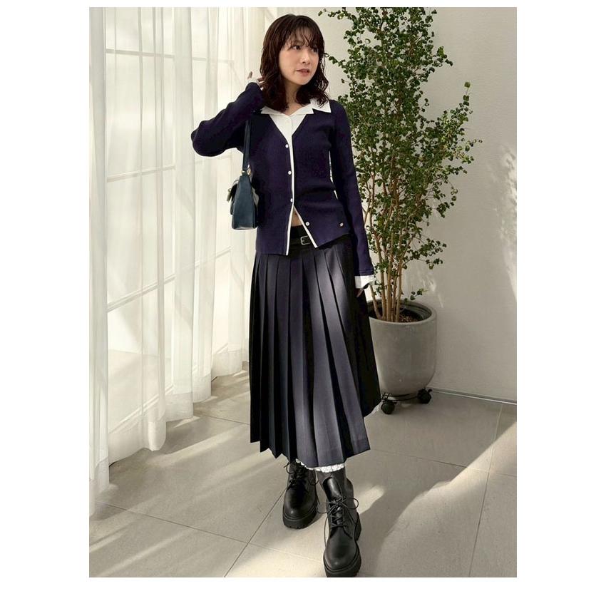 LILY BROWN シャツドッキングニットトップス LILY BROWN｜シャツドッキングニットトップス | Rakuten Fashion(楽天