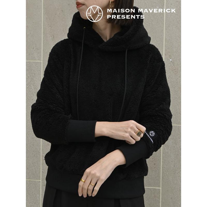 メゾン・マヴェリック MAISON MAVERICK トップス ボアニットパーカー