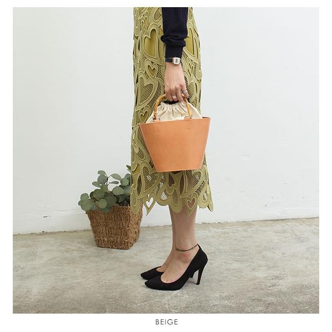 エジュー ajew 通販 TAN leather basket (S) バッグ レディース 