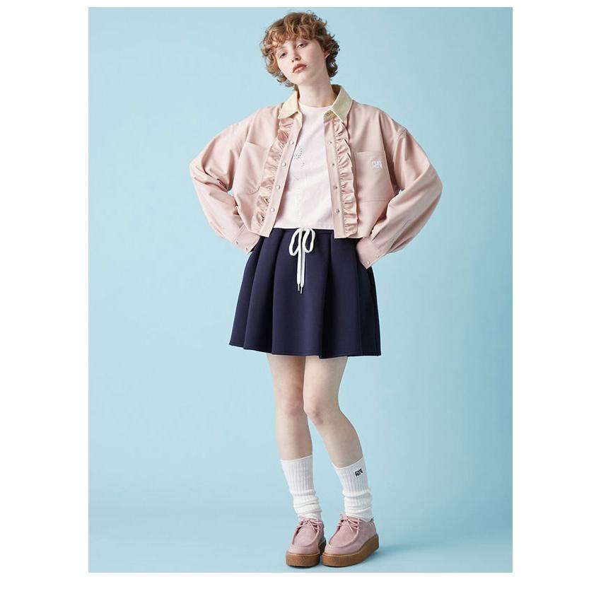 FURFUR（ファーファー） SALE20%OFF ボトムス 25秋冬 ポンチフレアミニ 