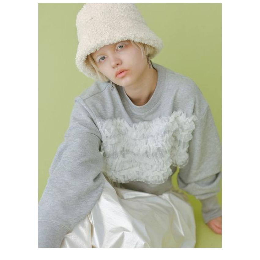 FURFUR SALE30%OFF ファーファー トップス チュールフリルコンビ