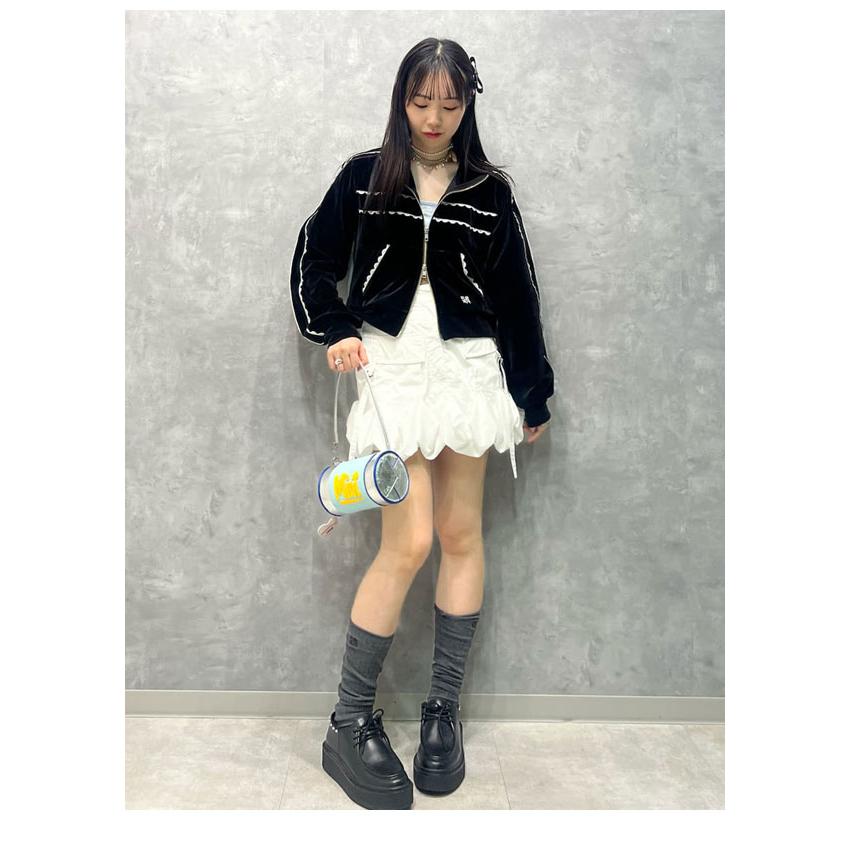 【新品】FUR FUR サイドレースベロアトラックジャケット BLK フリー ファーファー FURFUR サイドレースベロアトラックジャケット （BLK